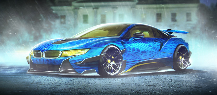 Mystique Driving BMW i8