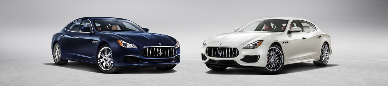 Maserati Quattroporte GranLusso and GTS GranSports front view