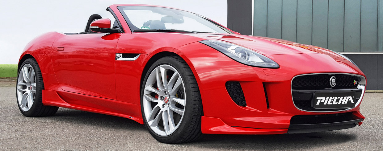 Piecha Jaguar F-Type Cabrio side and front view