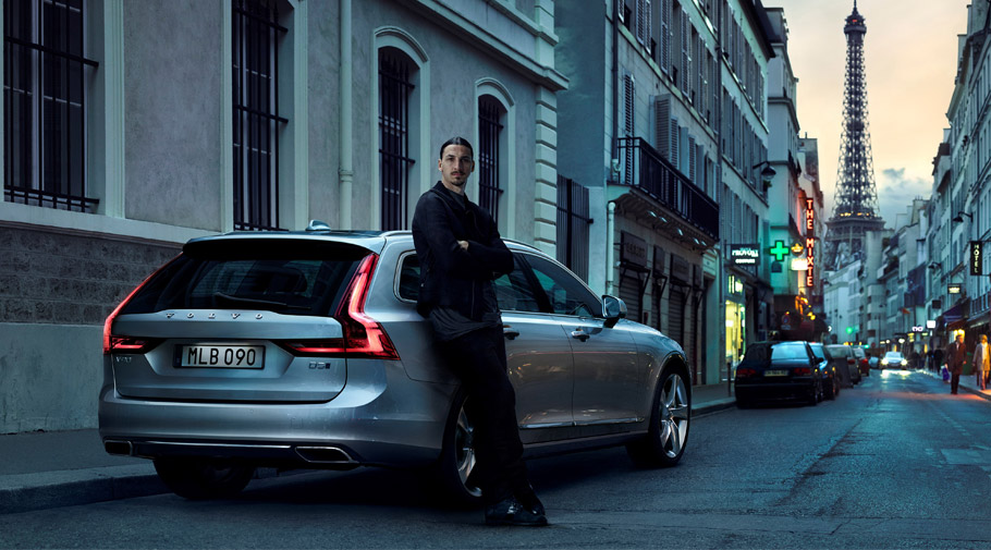 2017 Volvo V90 with Zlatan Ibrahimovic