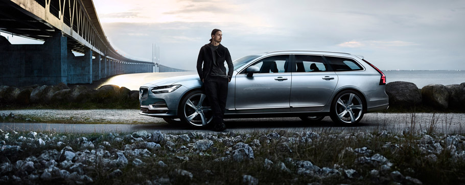 2017 Volvo V90 with Zlatan Ibrahimovic