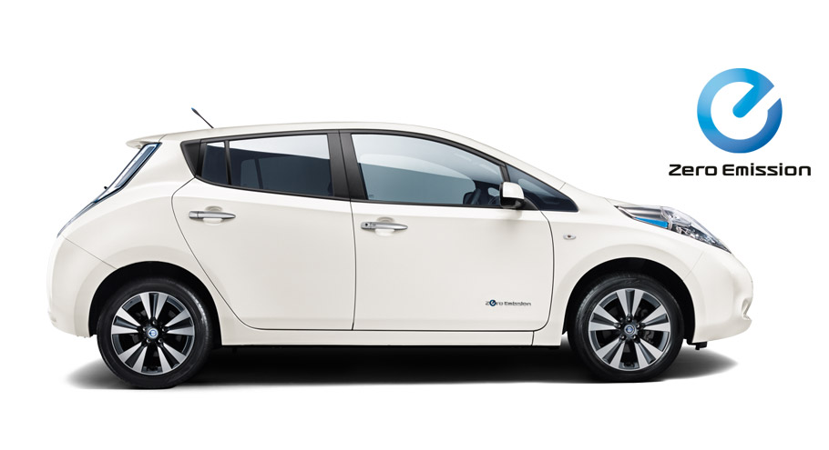 Nissan Leaf EV side view