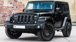 one-off jeep wrangler sahara in black clearcoat is kahn’s next masterpiece