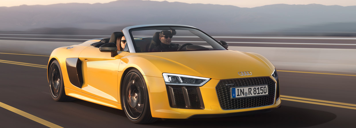 Audi R8 Spyder V10 front view