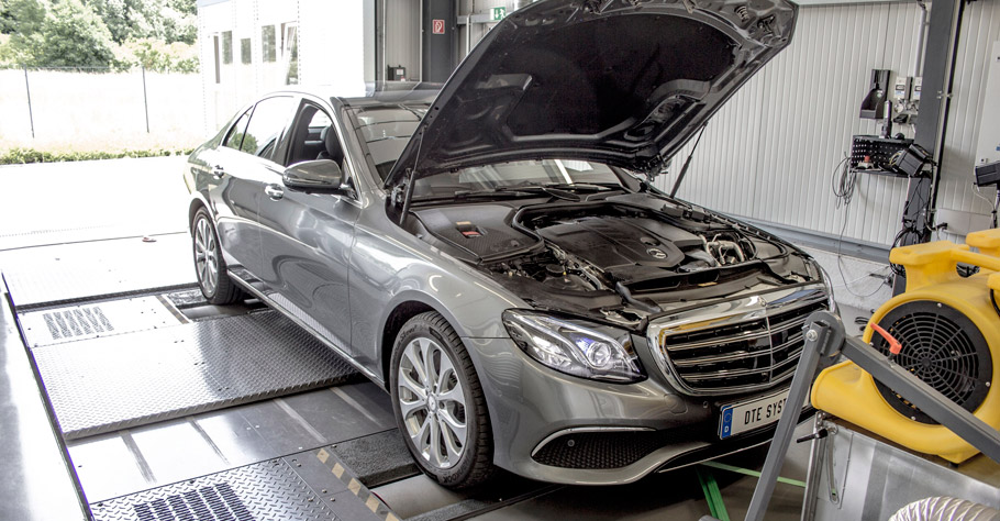 DTE Systems Mercedes-Benz E220d Dyno testing