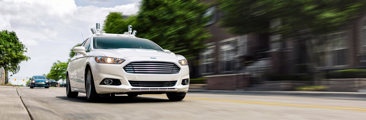 Ford Fusion Autonomous car front view