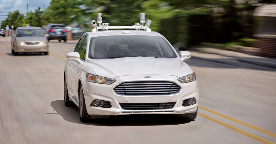 Ford Fusion Autonomous car front view pic two