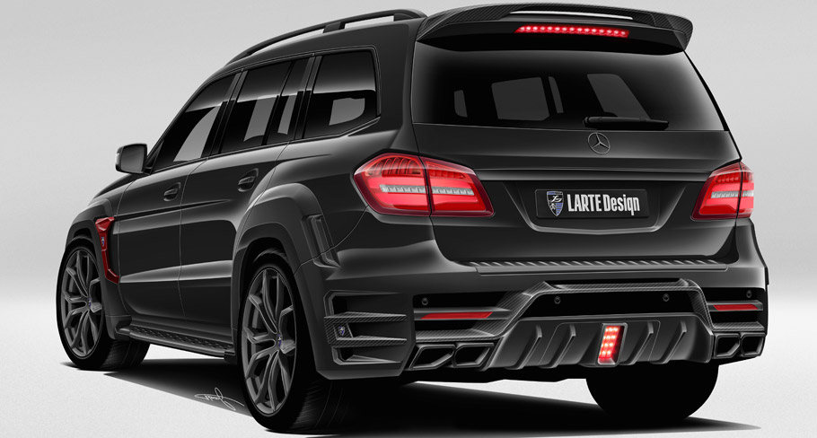 LARTE Design Mercedes-Benz GLS Black Crystal rear view second teaser