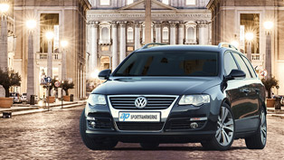 vw passat r36 becomes even more appealing!  sportfahrwerke team showcases how!