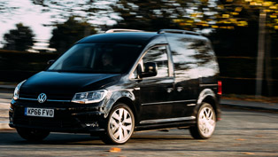 black and limited: vw caddy brings some style to the streets
