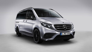 mercedes showcases  new night editions of the v-class