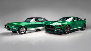 two restored shelby legends debut together along with a 2020 gt500