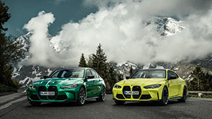 The new BMW M3 competition saloon and BMW M4 competition coupé
