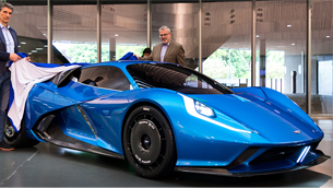 salon privé will be the host to the debut of automobili estema fulminea