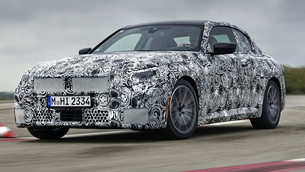 bmw team takes the new 2 series coupe for a test ride