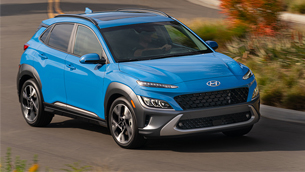 New Hyundai Kona is in the Ten Best Cars for Recent College Graduates list