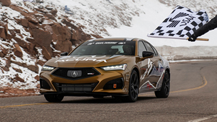acura team earns podium finishes at the 99th running of pikes peak hill climb