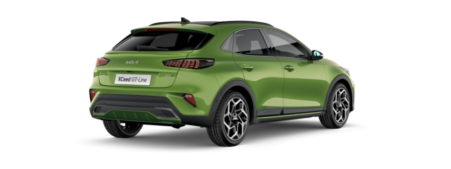 Kia XCeed 2019 GT-Line S-spirit green rear angle