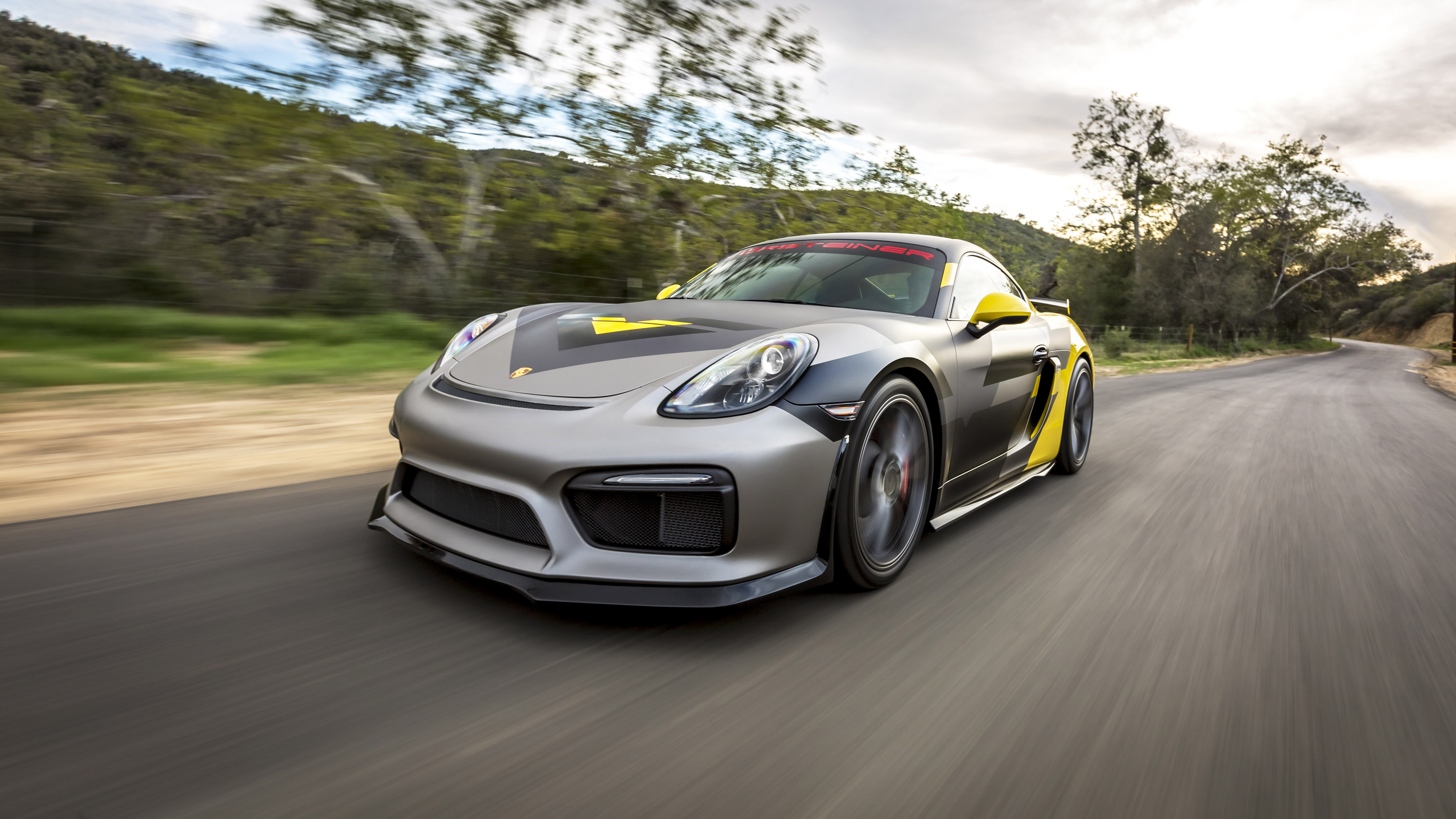 Exhilarating Porsche Cayman GT4-V Program