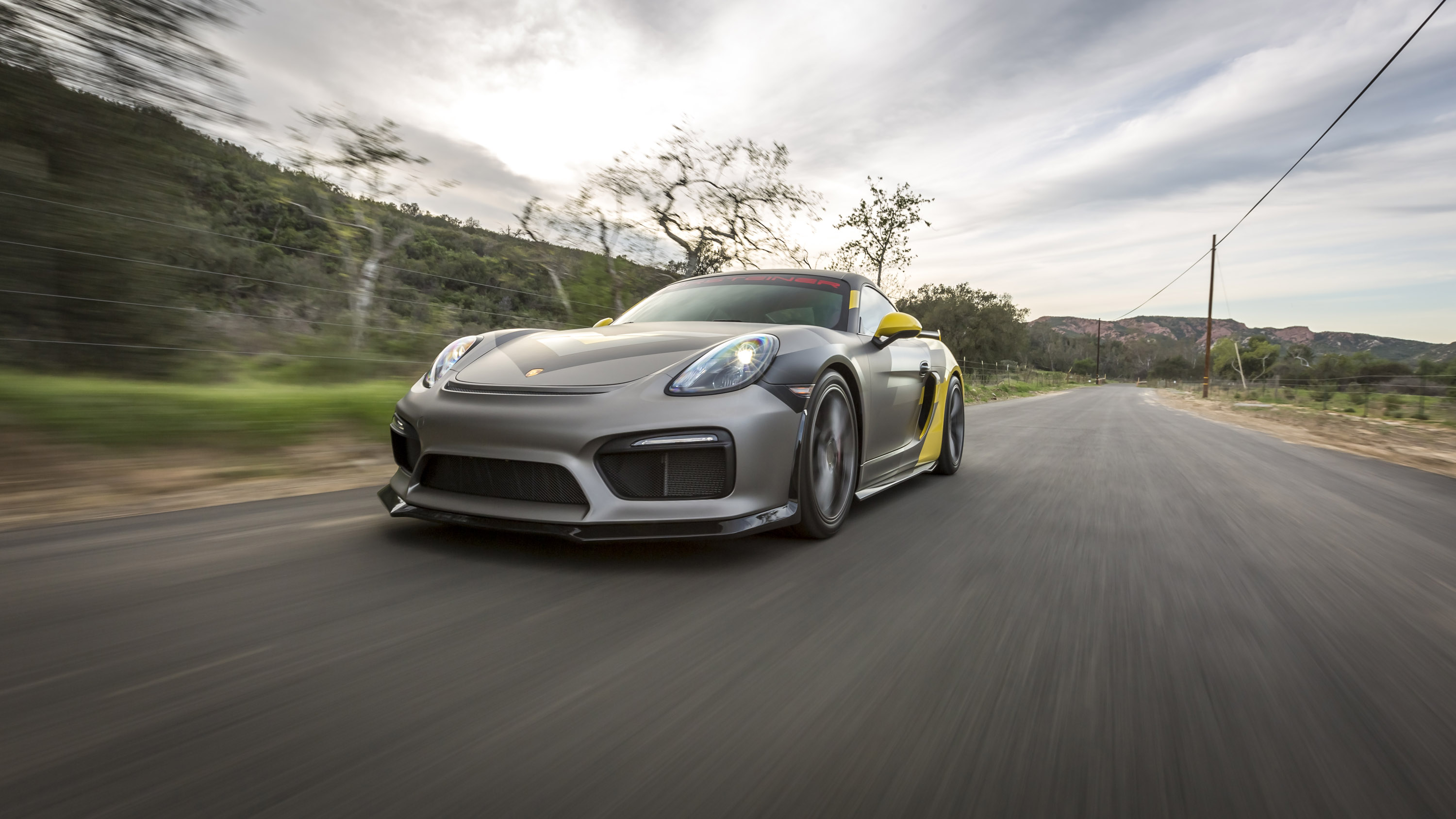Exhilarating Porsche Cayman GT4-V Program