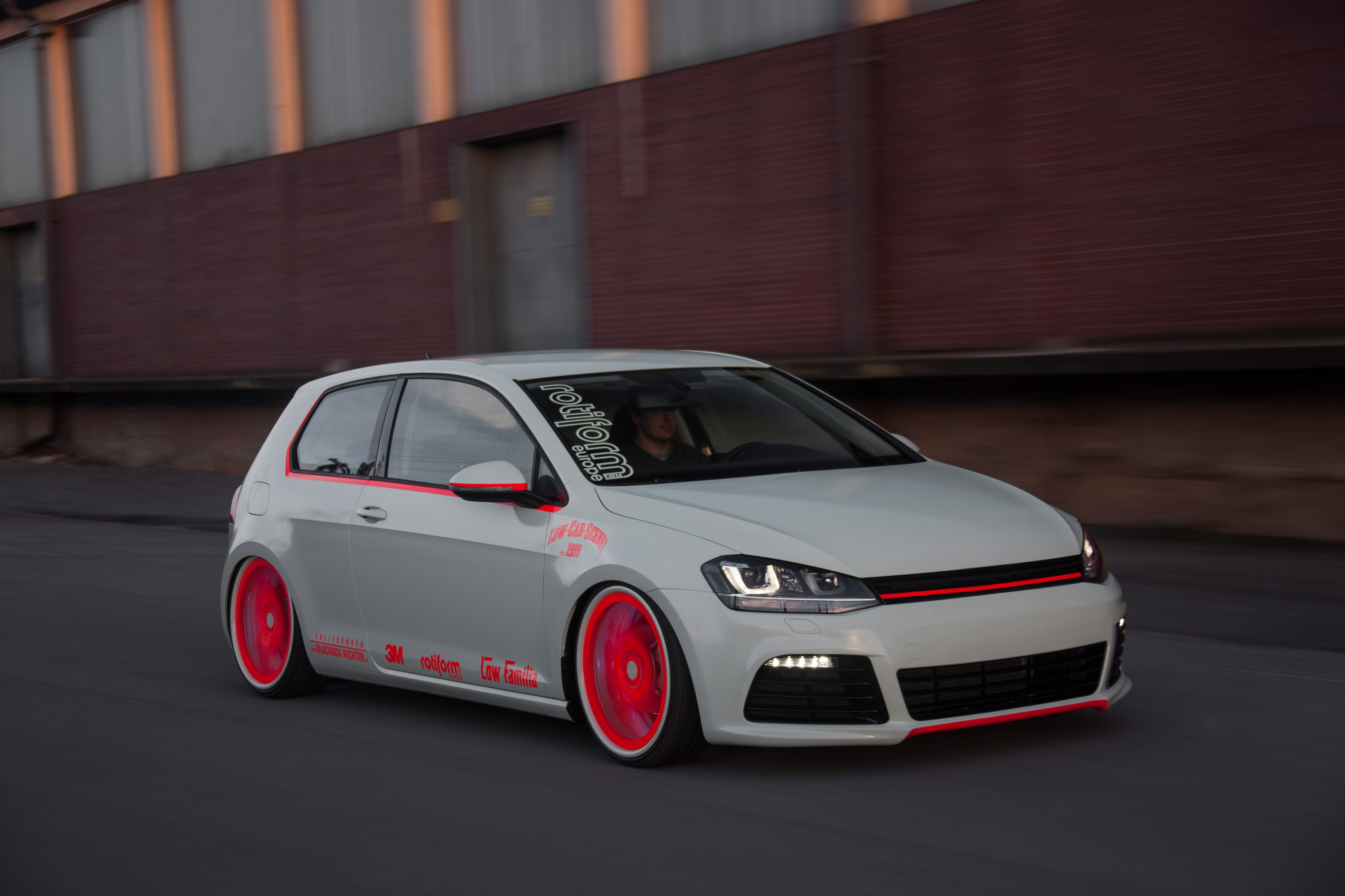 volkswagen golf vii light tron by blackbox richter and low mudguard light