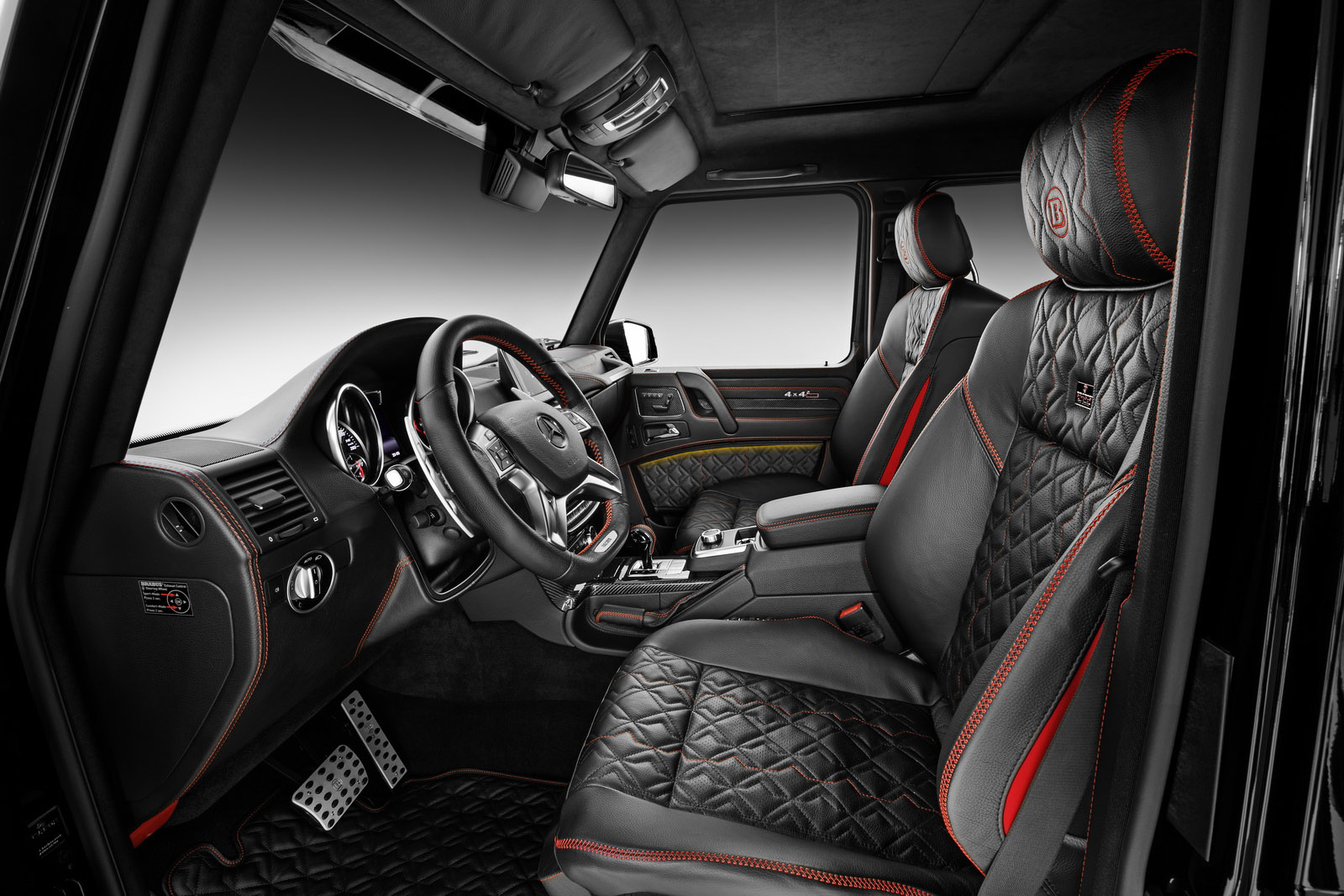 Brabus G500 4x4 Has Red Engine and Smurf Skin Interior - autoevolution