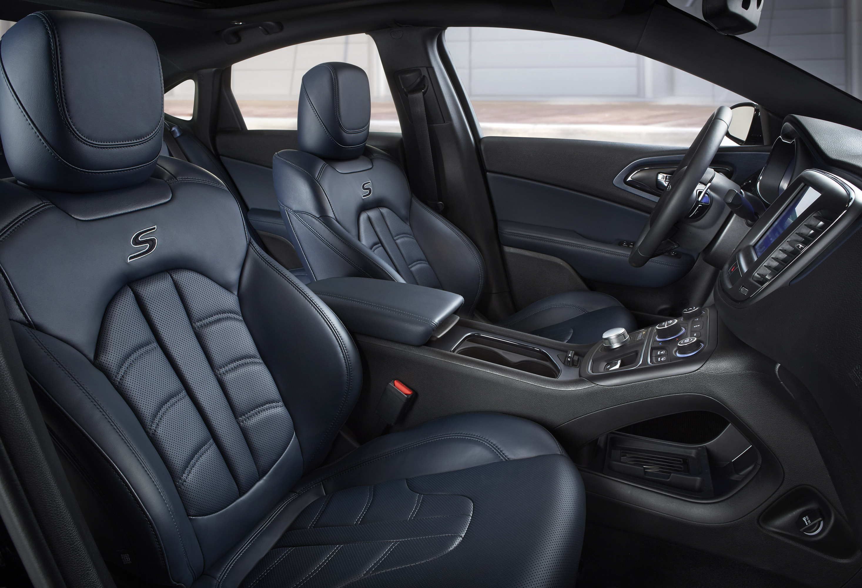 Chrysler 200 Ambassador Blue Leather interior