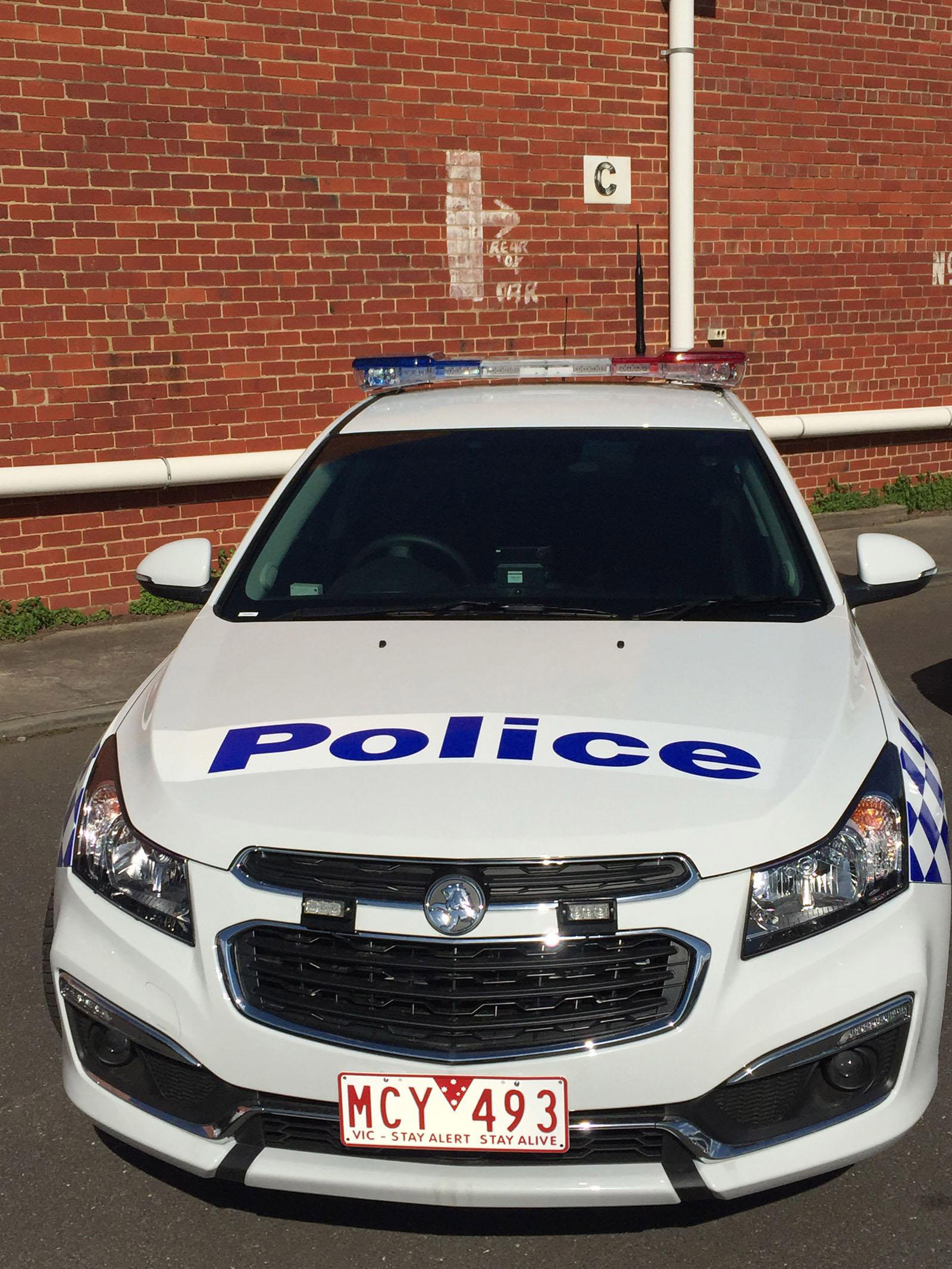 Holden Cruze Victorian Police Vehicle