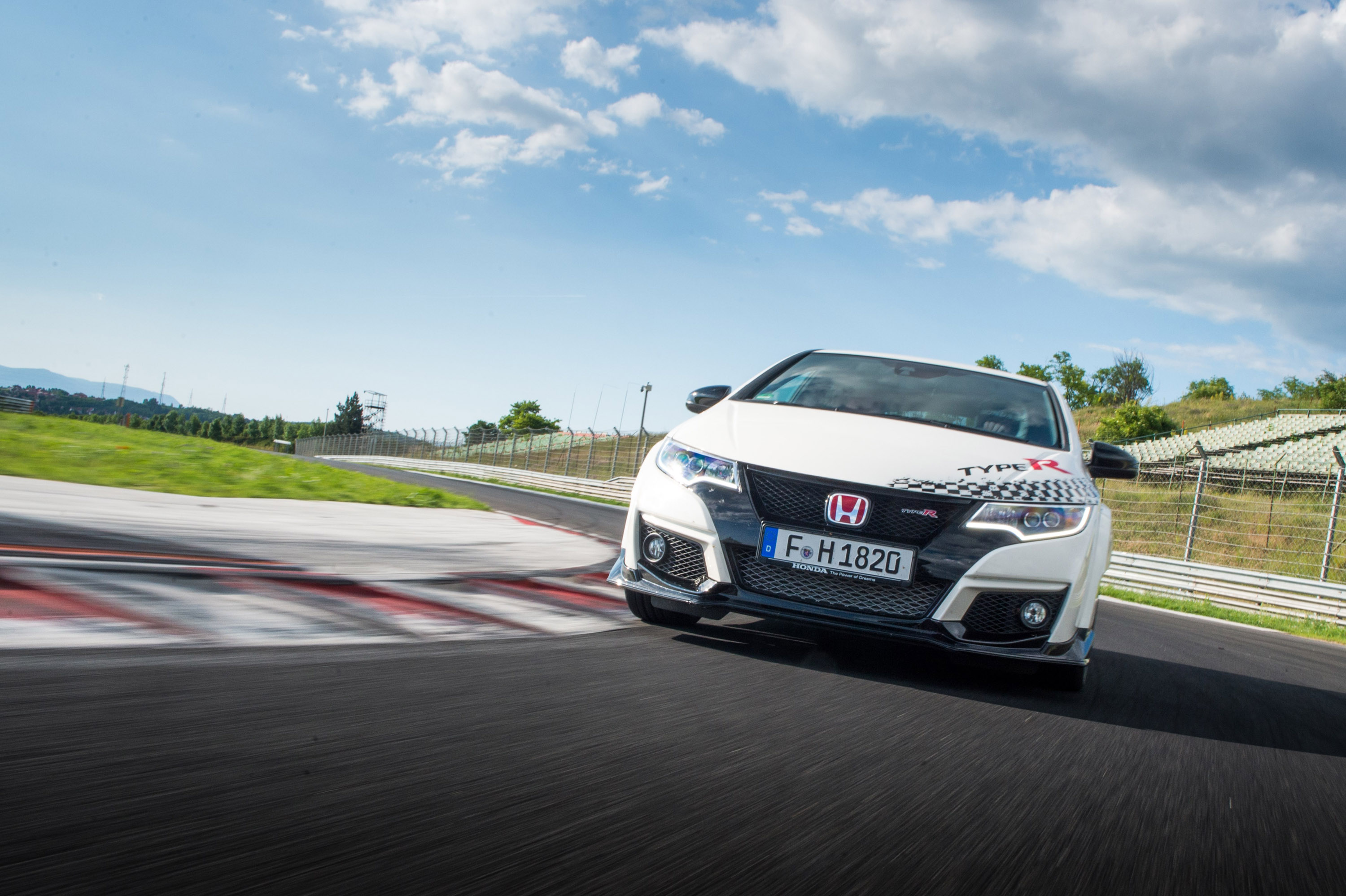 2015 Honda Civic Type R at famous race tracks