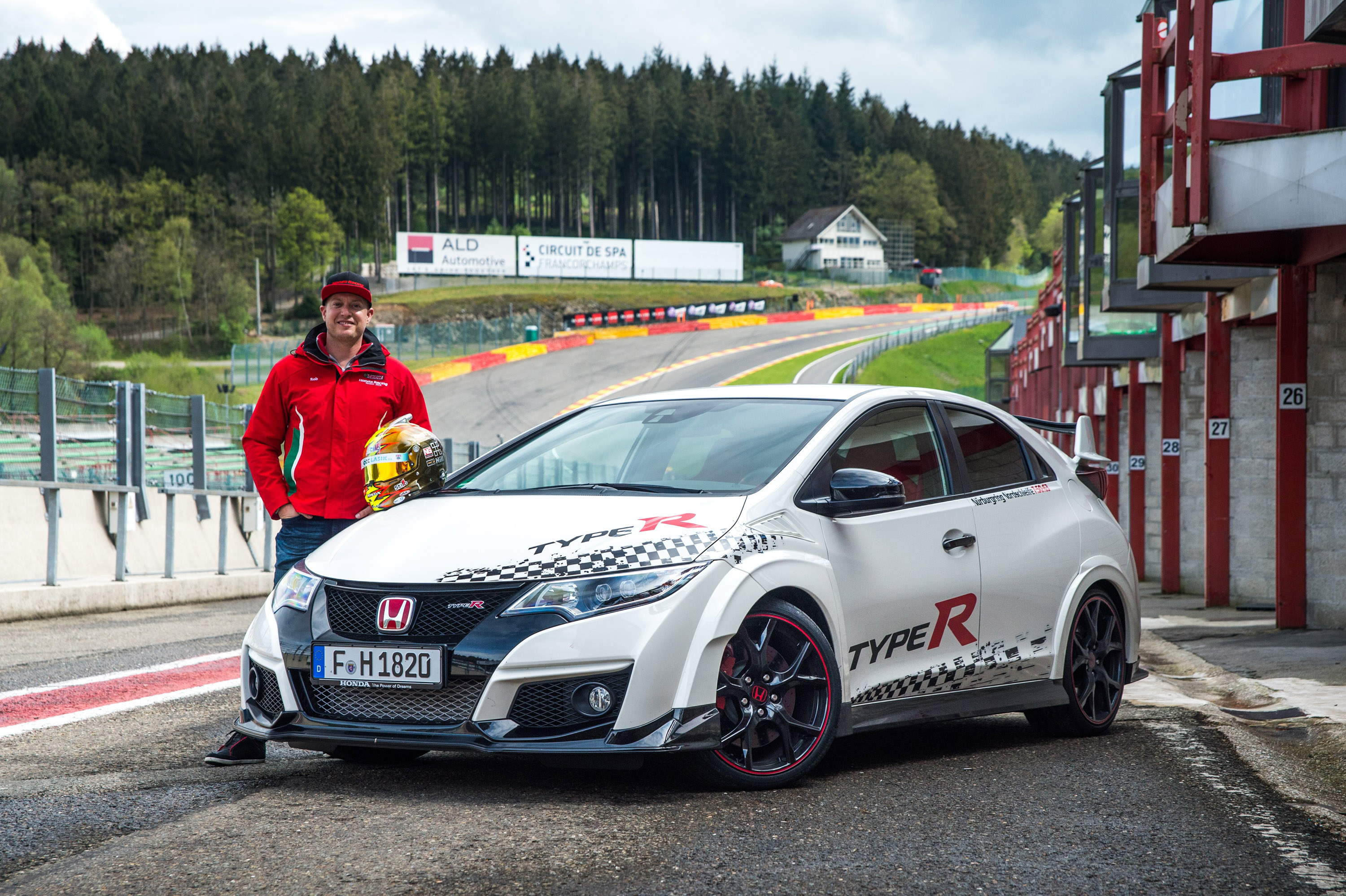 2015 Honda Civic Type R at famous race tracks