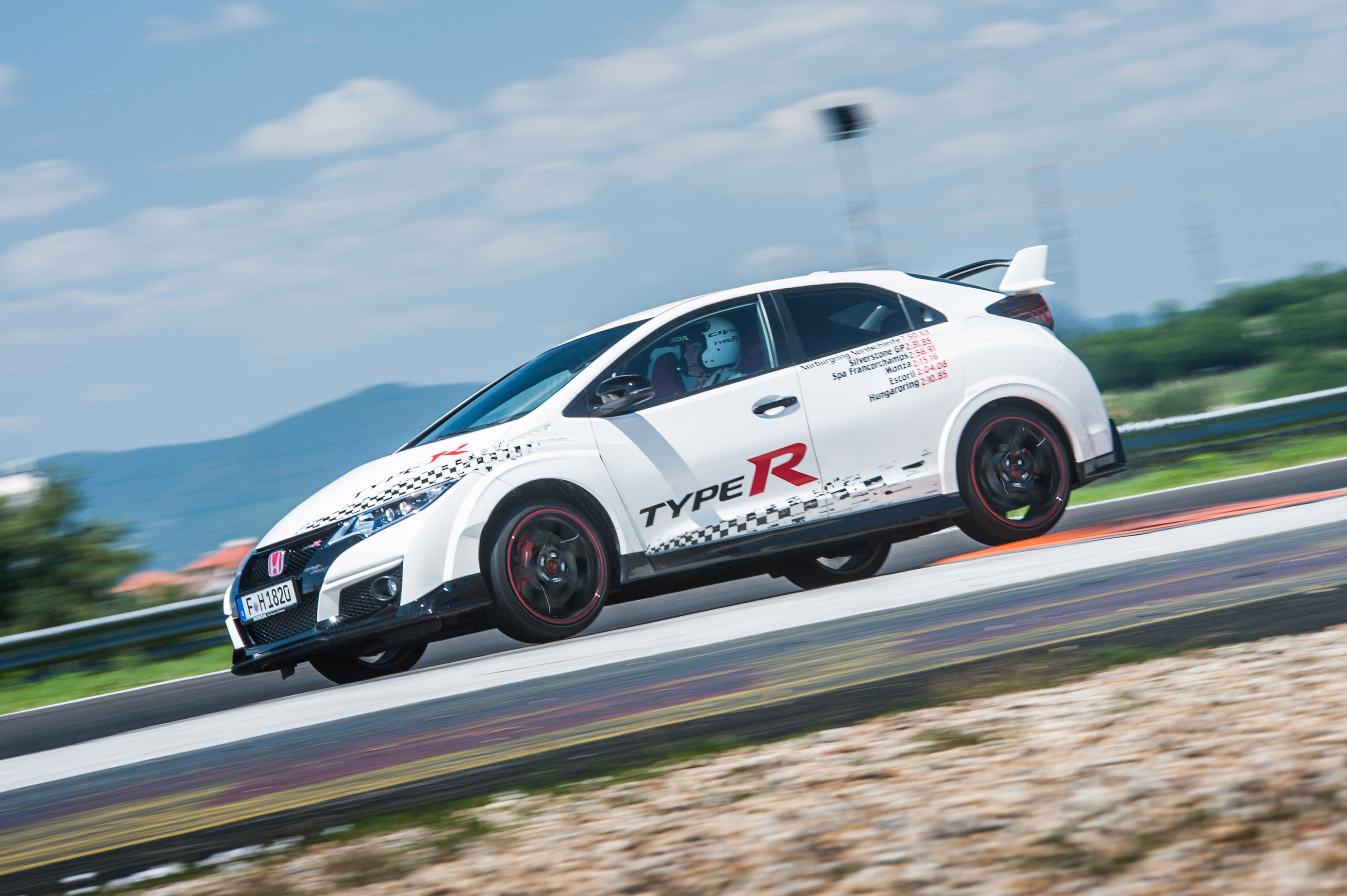 2015 Honda Civic Type R at famous race tracks