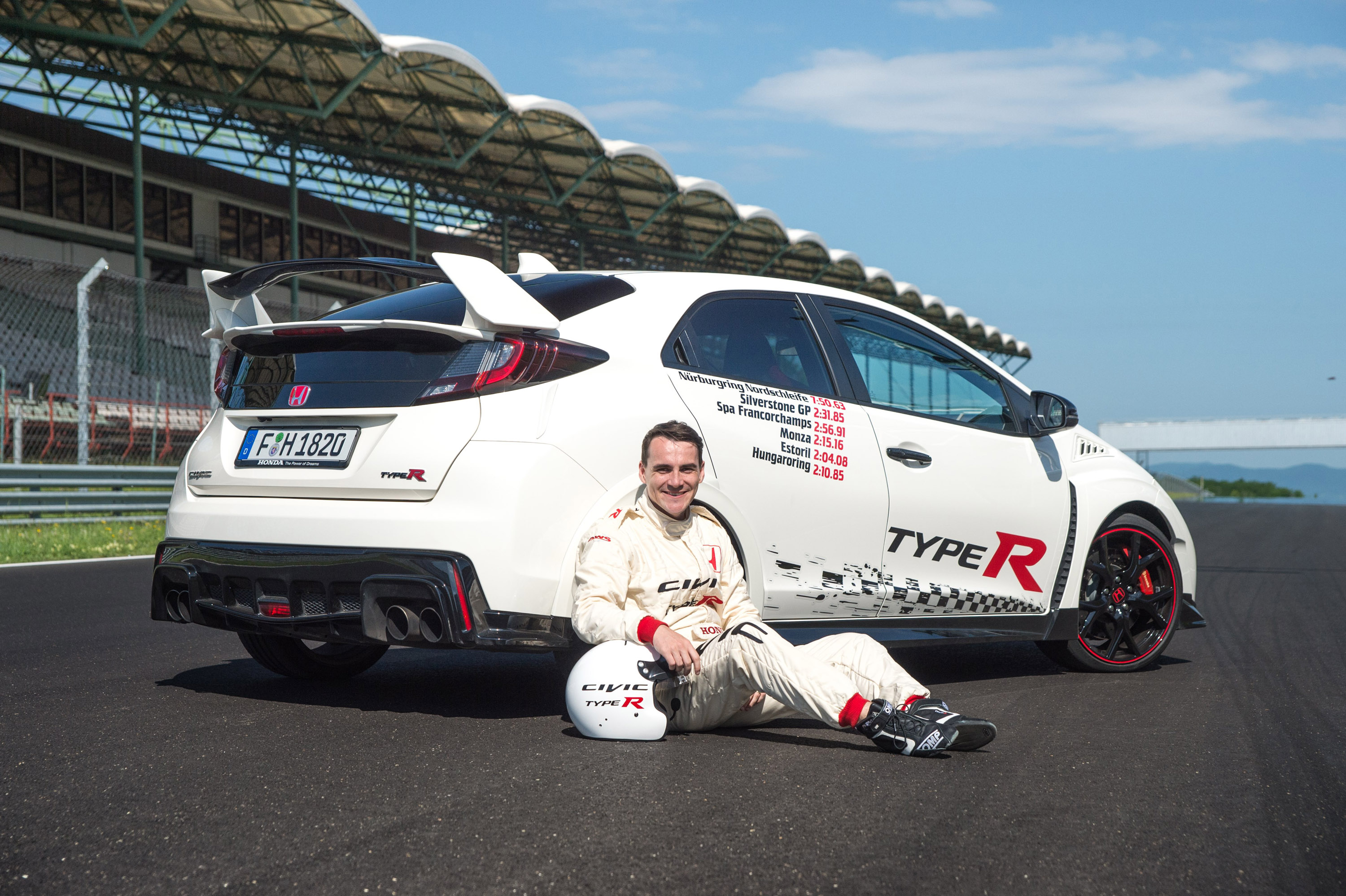 2015 Honda Civic Type R at famous race tracks