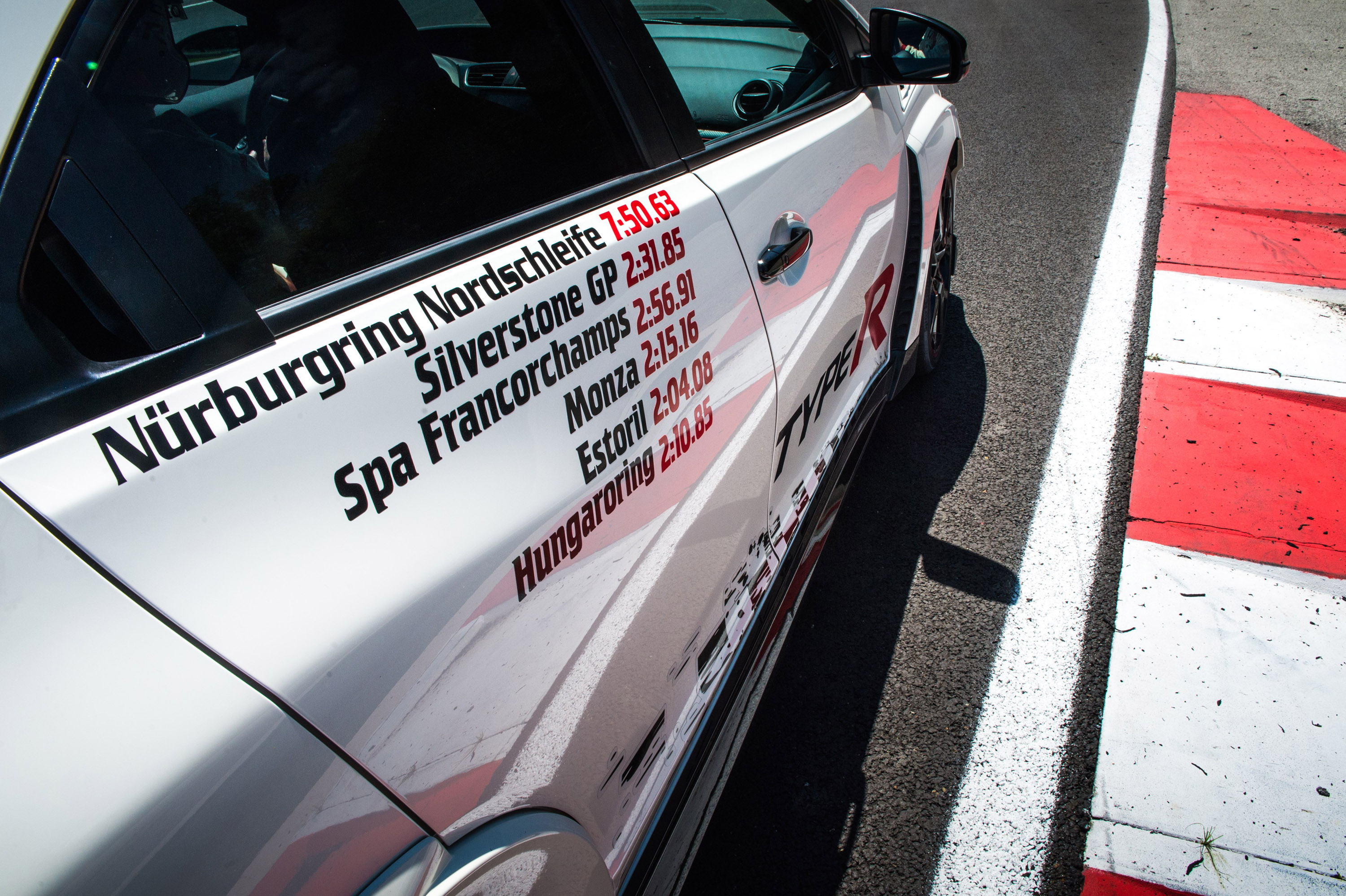 2015 Honda Civic Type R at famous race tracks