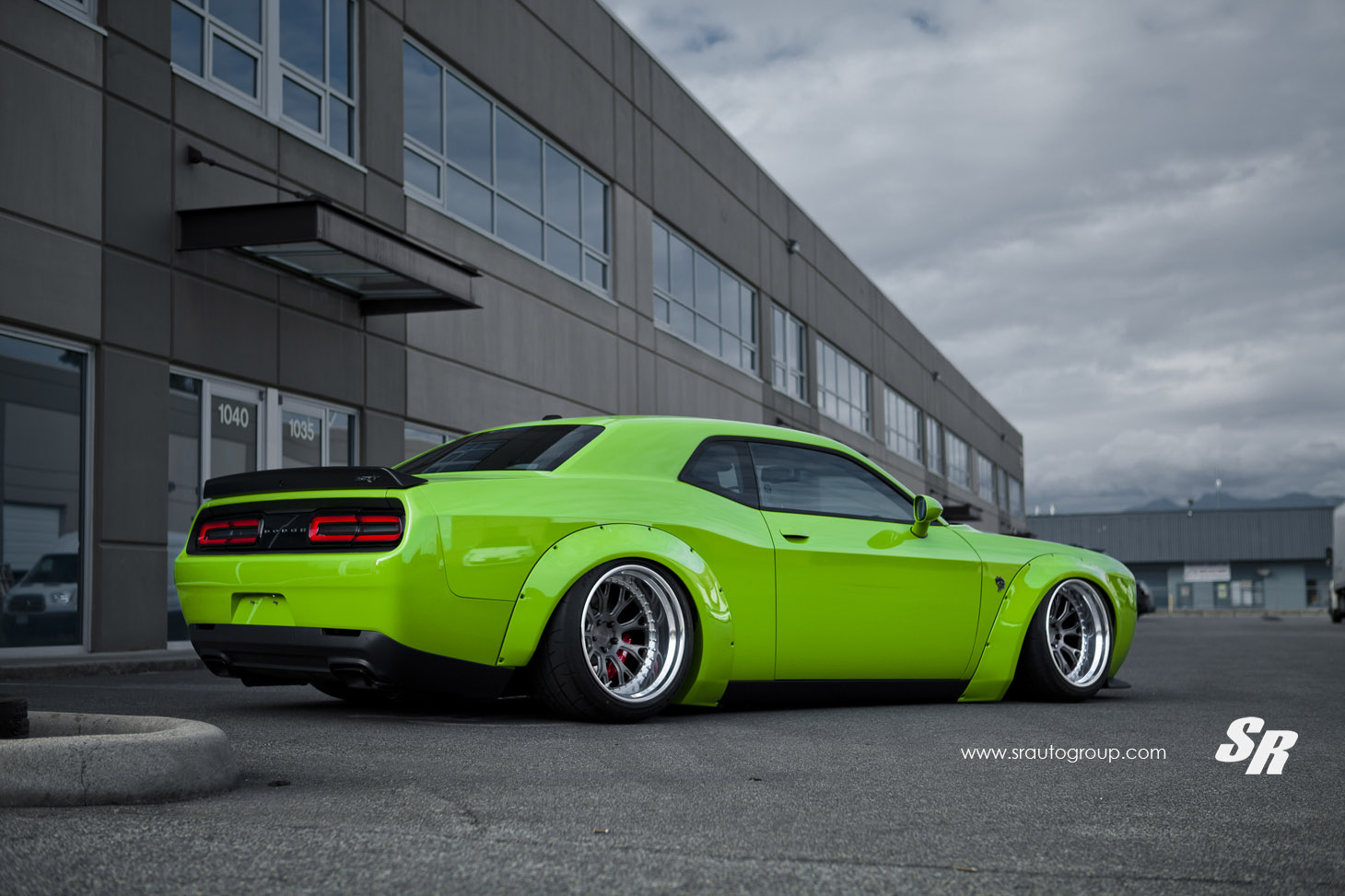 Liberty Walk Dodge Challenger Hellcat Green