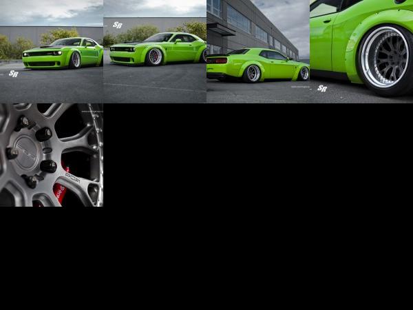 Liberty Walk Dodge Challenger Hellcat Green (2015) - picture 1 of 5