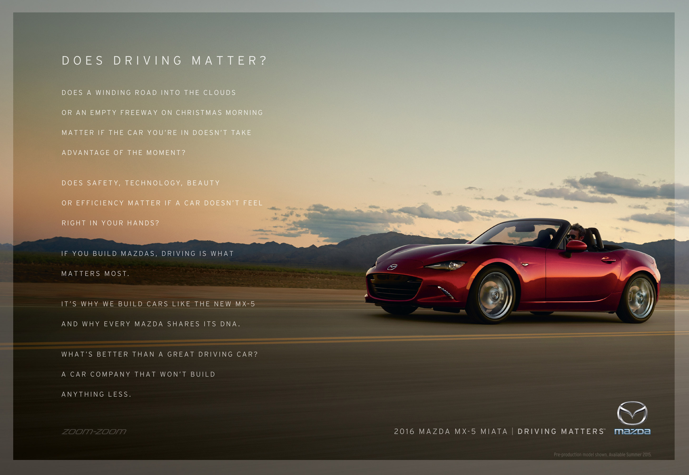 Mazda Drive Matters Campaign