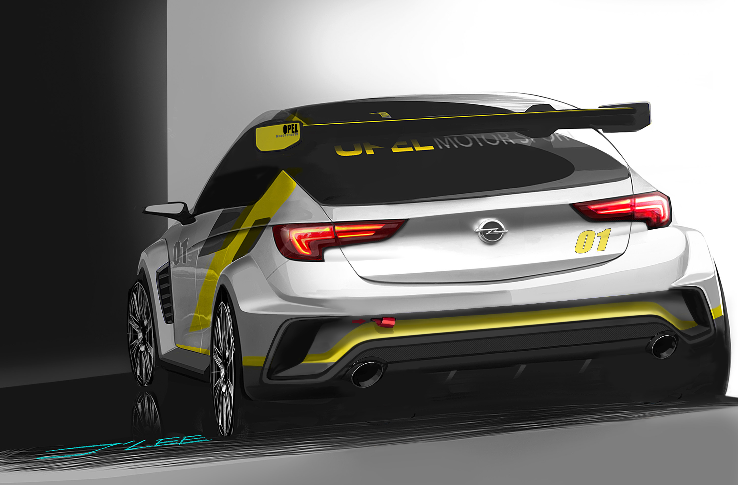 Opel Astra TCR Sketches