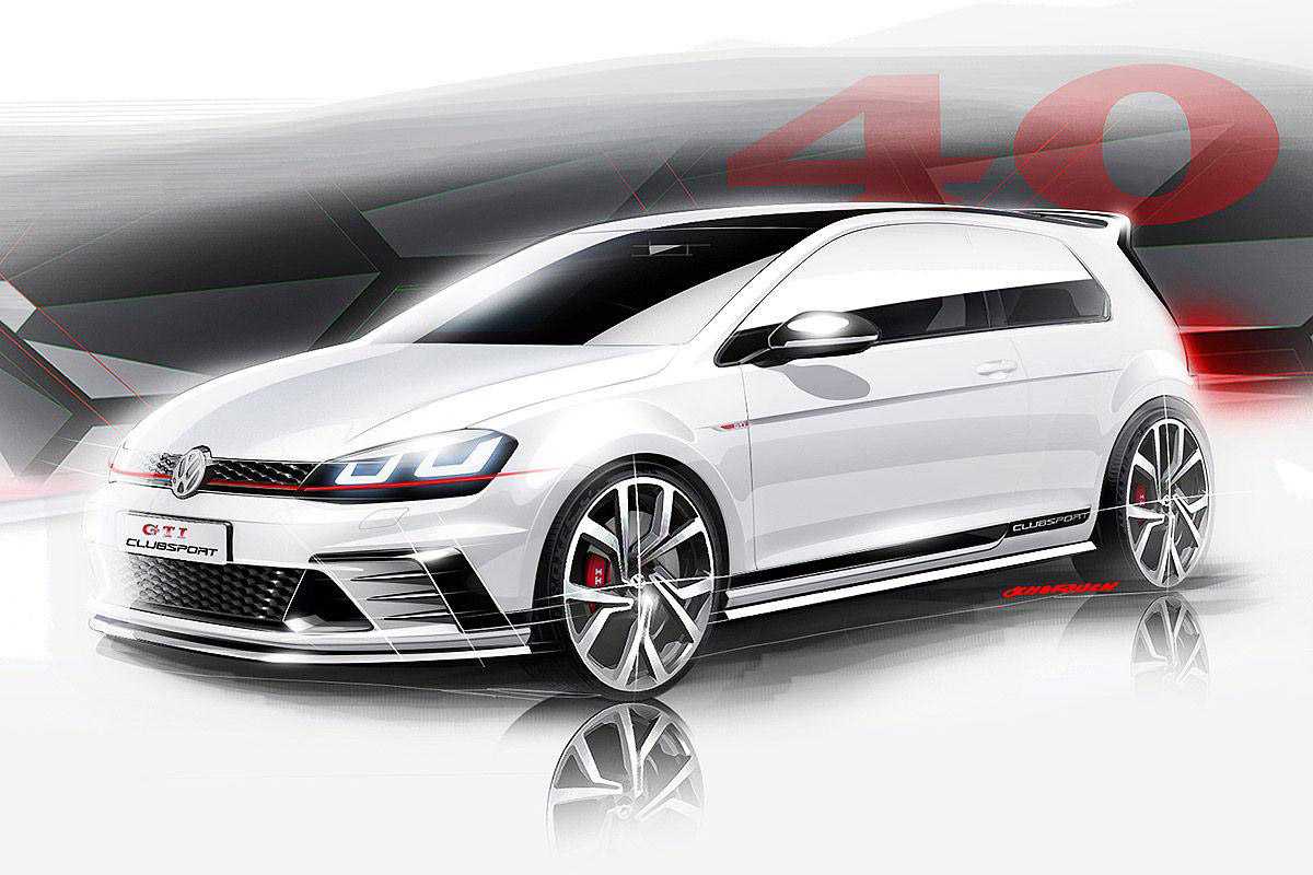 Volkswagen Golf GTI Clubsport Sketches