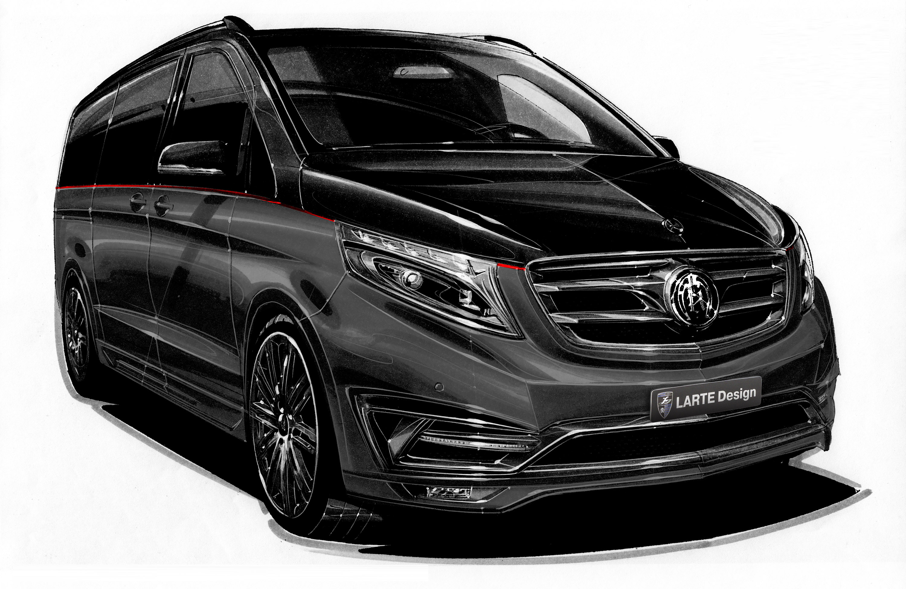 LARTE Design Mercedes-Benz V-Class Black Crystal