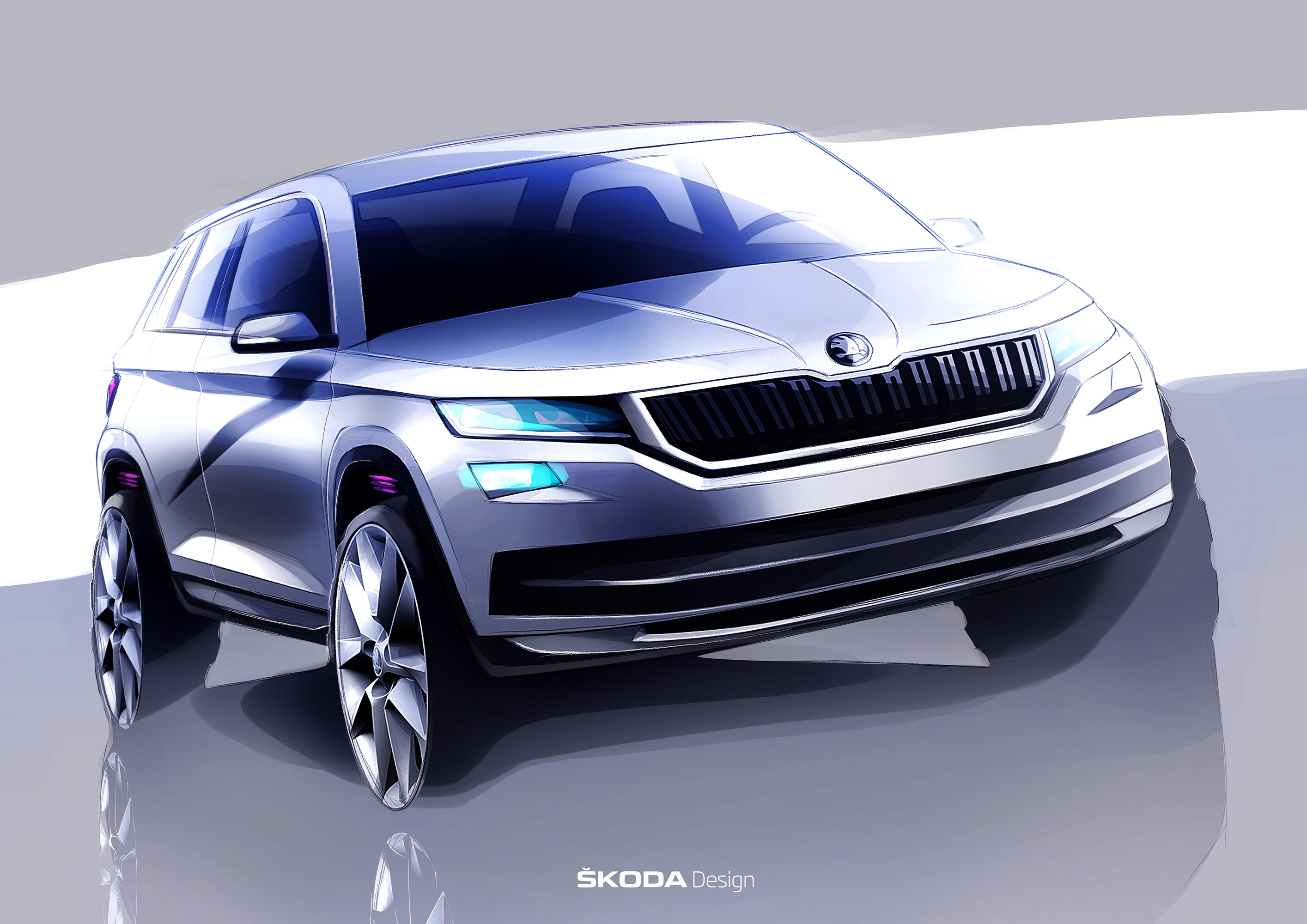 Skoda Kodiaq Sketches