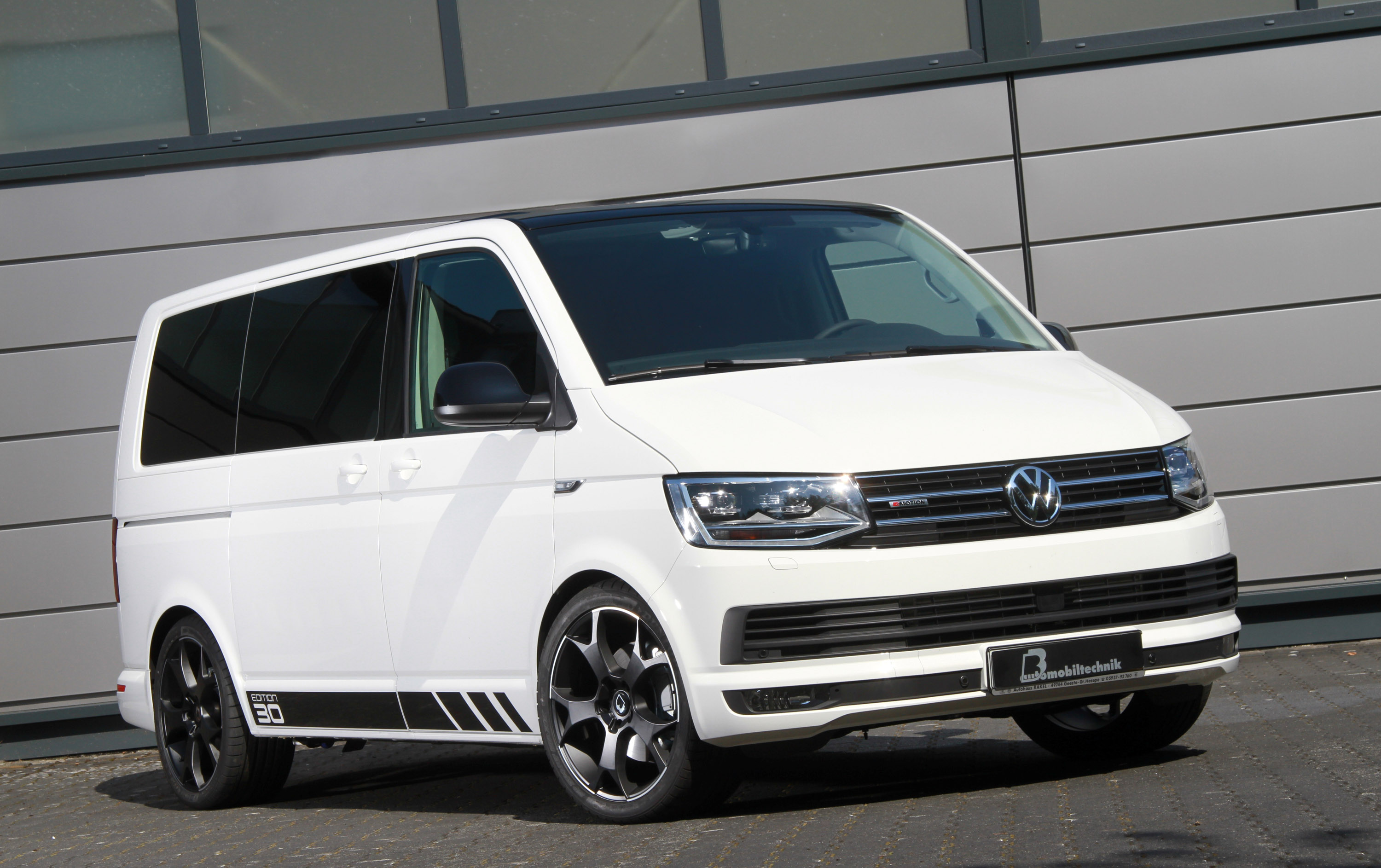 Volkswagen Transporter T6, 2017 cars, B&B, tuning, white t6