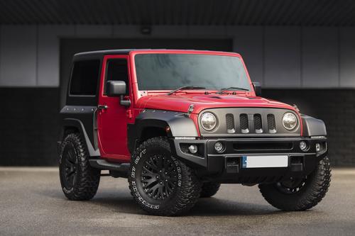 Firecracker Red Jeep Wrangler Sahara 3.6 Petrol Black Hawk Wide Track Edition (2017) - picture 1 of 6