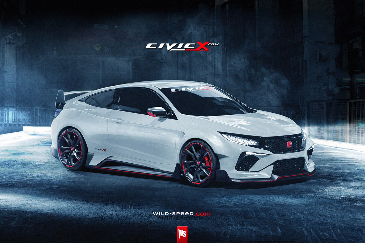 Honda Civic Coupe Type R Render