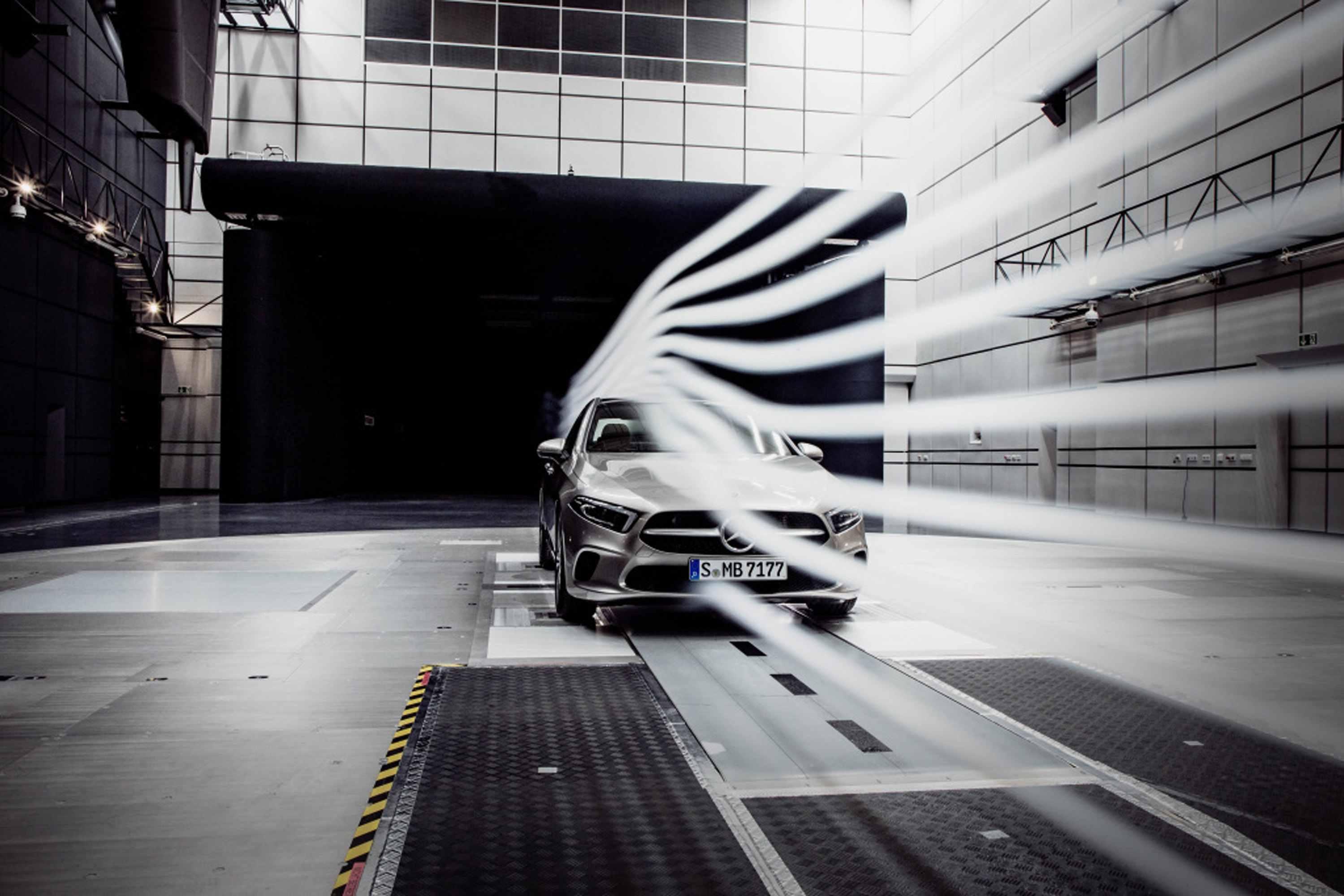 Mercedes-Benz A-Class aerodynamic tests