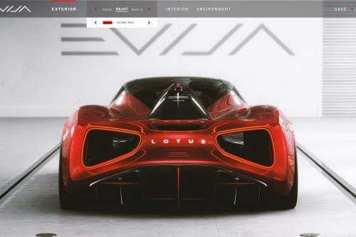 Lotus Evija Digital Configurator (2020) - picture 9 of 10