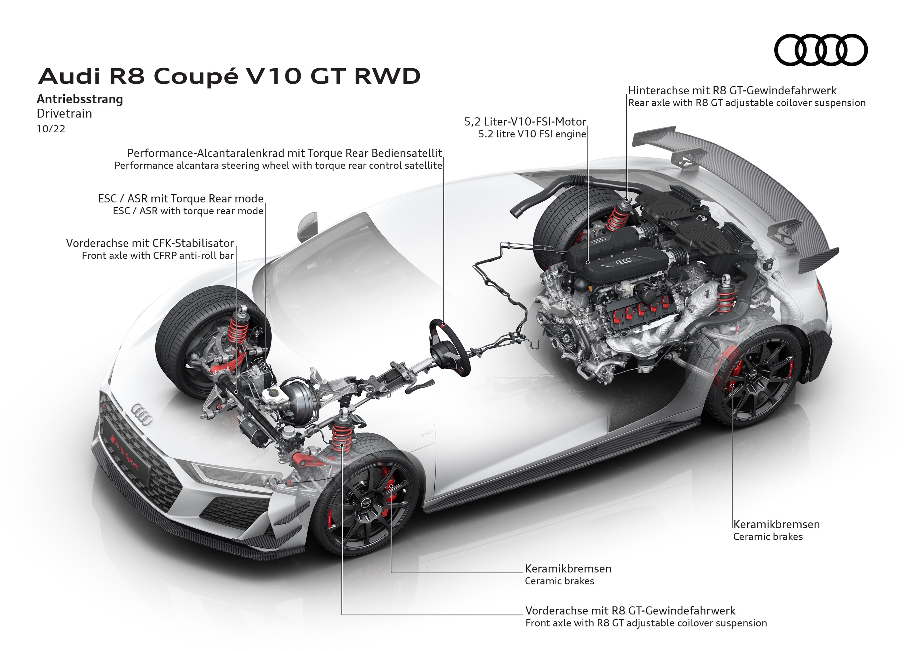 Audi R8 Coupe V10 GT RWD