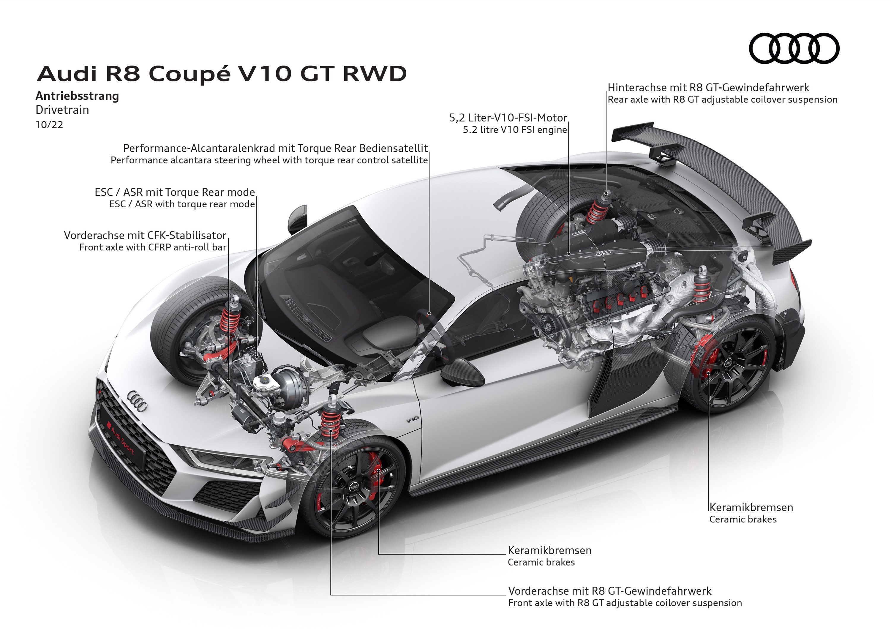 Audi R8 Coupe V10 GT RWD