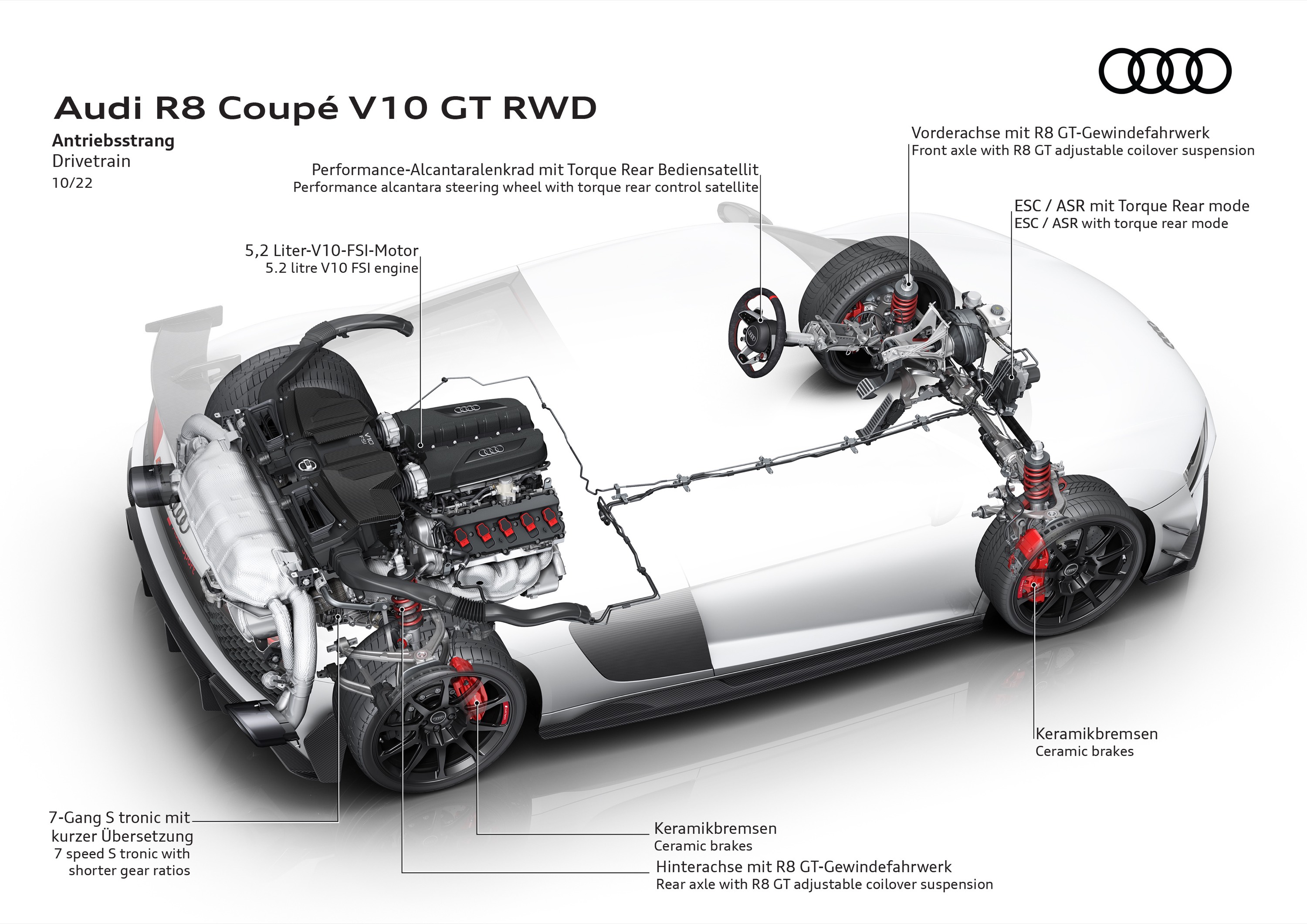 Audi R8 Coupe V10 GT RWD