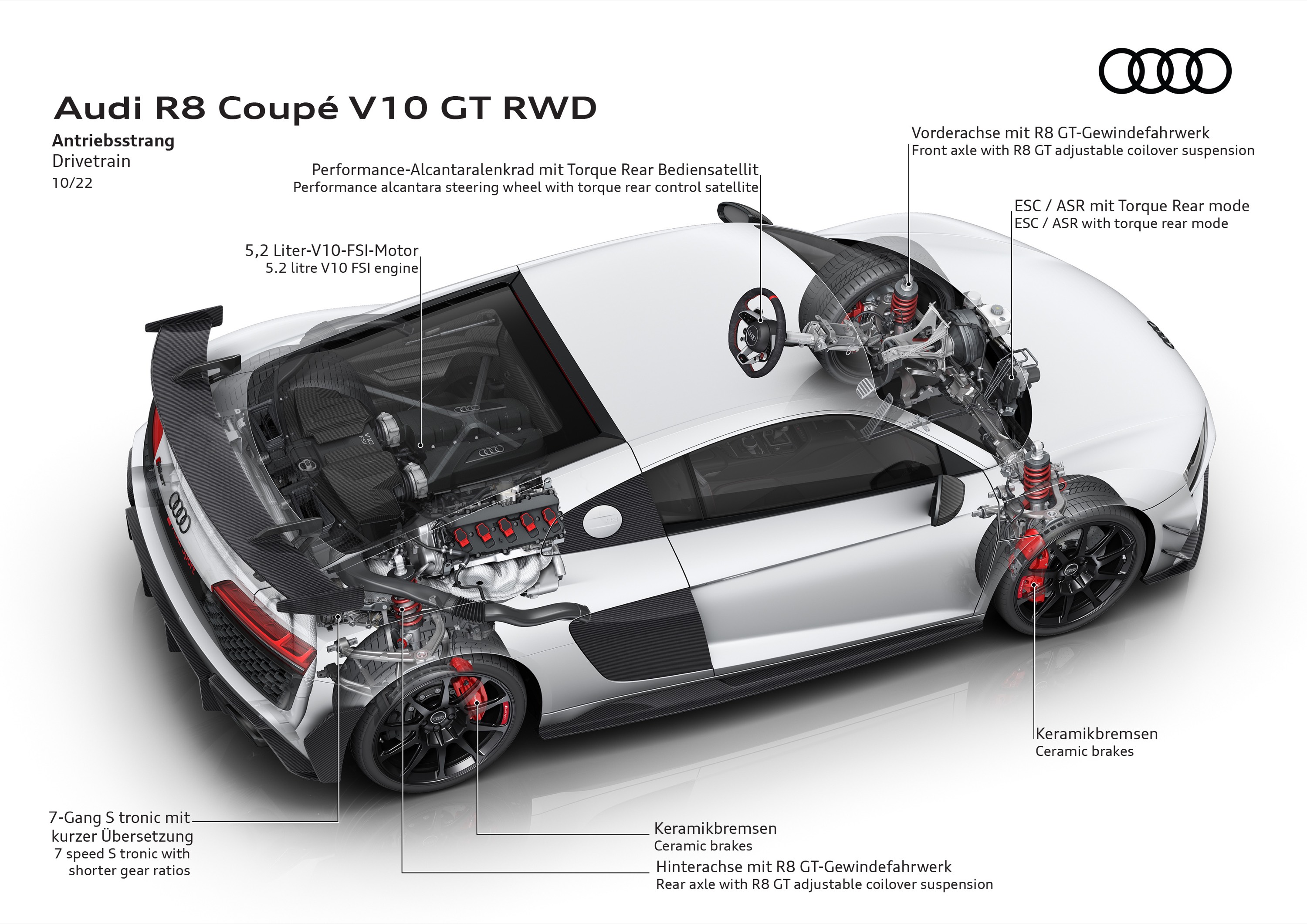 Audi R8 Coupe V10 GT RWD