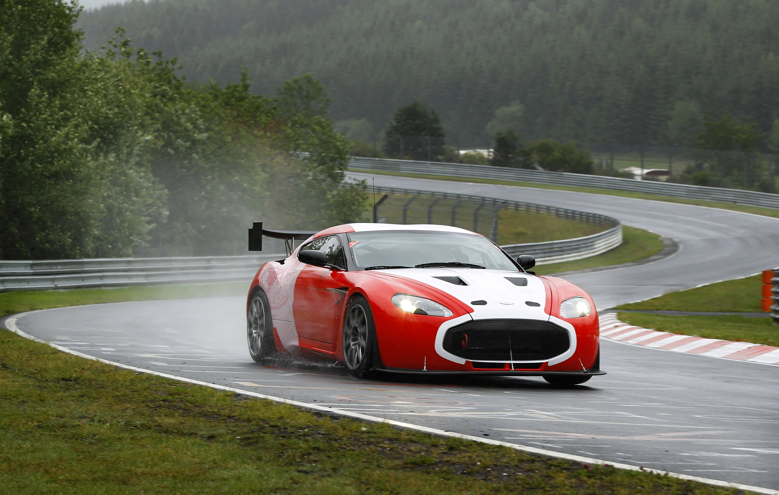 Aston Martin V12 Zagato at the Nurburgring